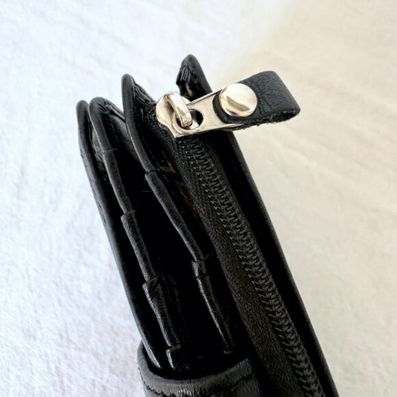 Black Soprano Leather Wallet | 3-Section Billfold - Picture 13 of 13